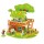 Pipi & Yaya Forest Cabin - Puzzle 3D din lemn